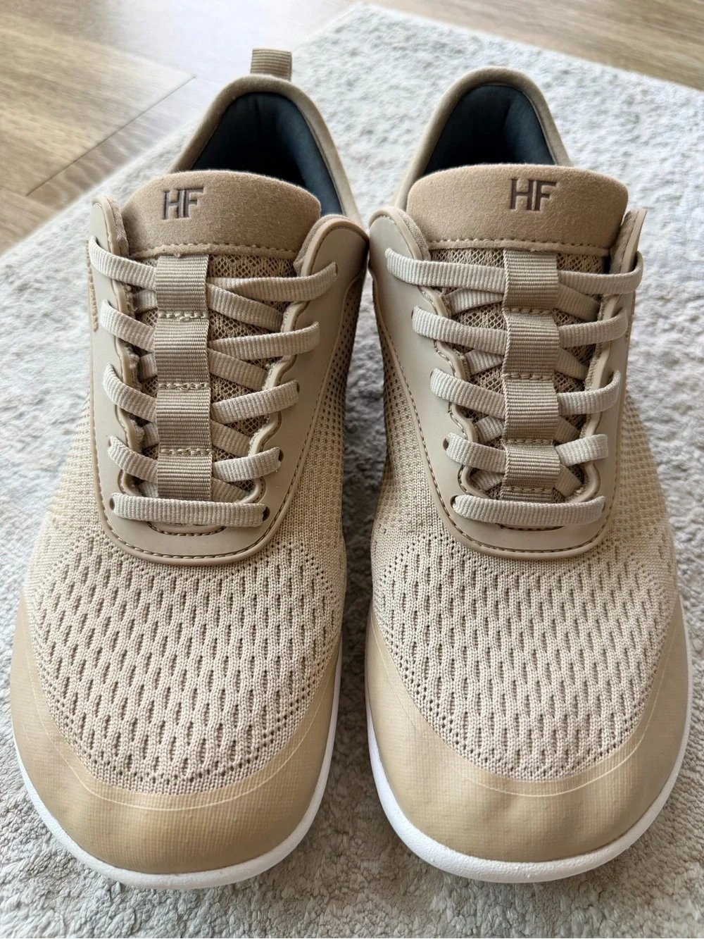 HIKE FOOTWEAR Healthy Freedom Barefoot Shoes Beige Men 8-8.5 Women 10-10.5